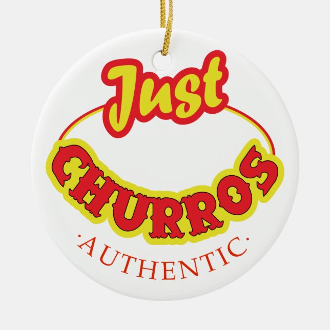 Juste ornement de logo de Churros (Devant)