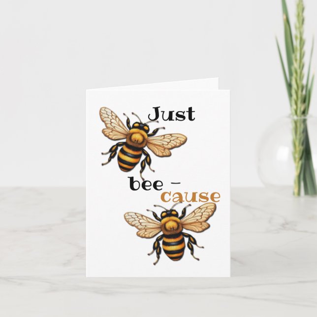 Juste parce que plié Carte de remerciements (Devant)