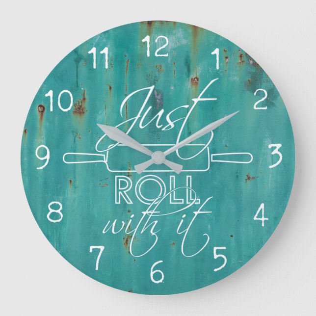 Juste petit pain avec lui - horloge de cuisine (Recto)