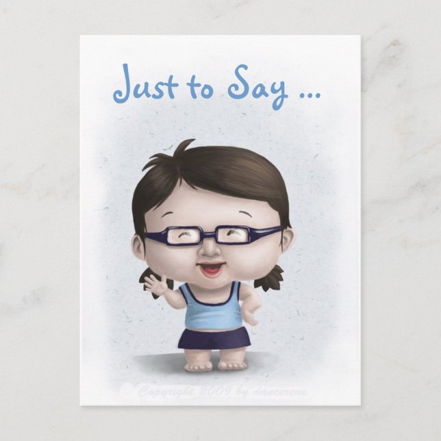"Juste pour dire... Carte postale (Devant)