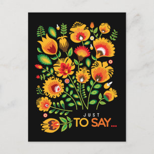 Juste pour dire... carte postale folklorique perso