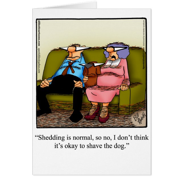 Juste Pour Rire Pet Humour Carte (Devant)