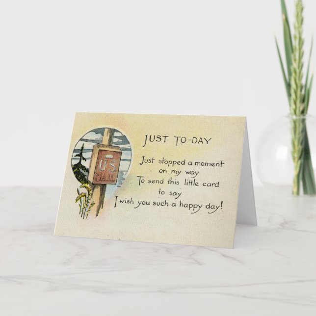 Juste puisque carte de voeux (1921) (Devant)