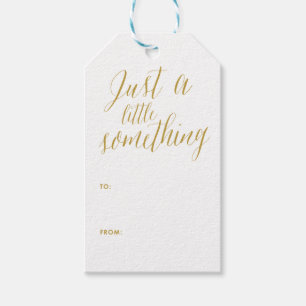 Juste quelque chose Étiquette cadeau de calligra