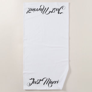 "Juste" serviette de plage mariée