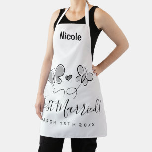 Juste tablier de cuisine marié pour les jeunes mar