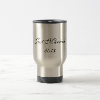 Juste tasse mariée de voyage