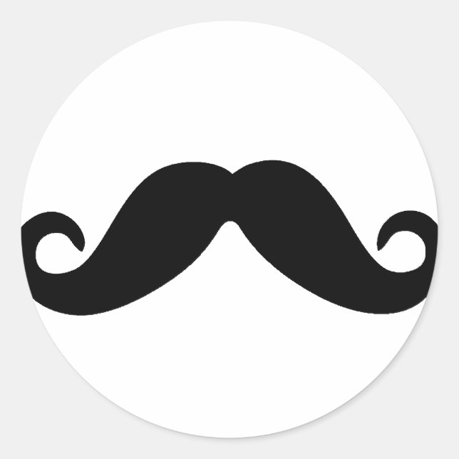 juste un autocollant de moustache (Devant)