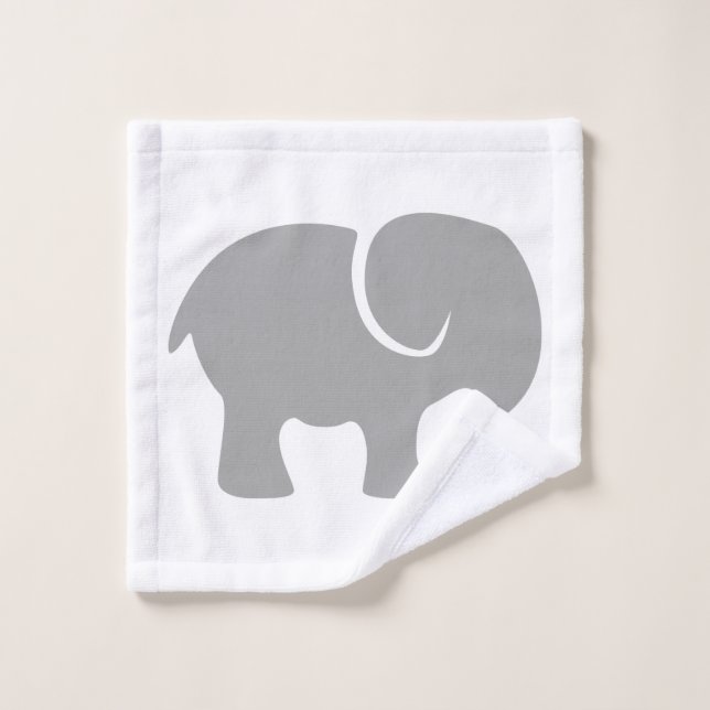 Juste un éléphant gris (Gant de toilette)