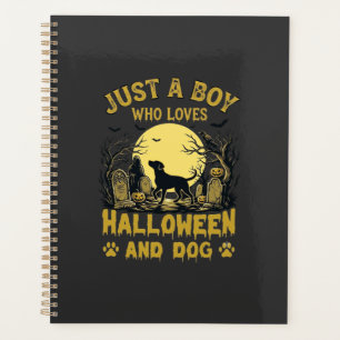 Juste un garçon qui aime Halloween Chien Pleine Lu