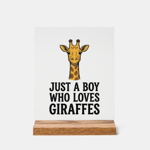 Juste un garçon qui aime les girafes T-shirt giraf