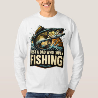Juste un papa qui aime le t-shirt de pêche