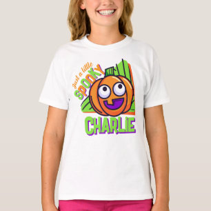 Juste un petit citrouille effrayant - t-shirt blan