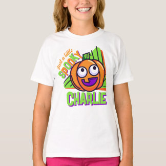 Juste un petit citrouille effrayant - t-shirt blan