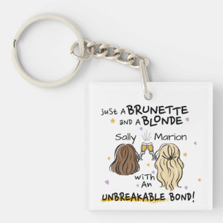 Juste une brune et une blonde Nom personnalisé Por