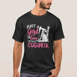 Juste Une Fille Amoureuse Avec Un T-Shirt À Cou Ra