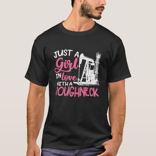 Juste Une Fille Amoureuse Avec Un T-Shirt À Cou Ra (Devant)