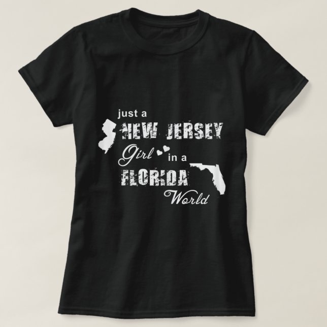 Juste une fille du New Jersey dans un t-shirt du m (Design devant)