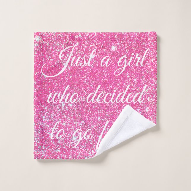 JUSTE UNE FILLE QUI A DÉCIDÉ UNE Parties scintilla (Gant de toilette)