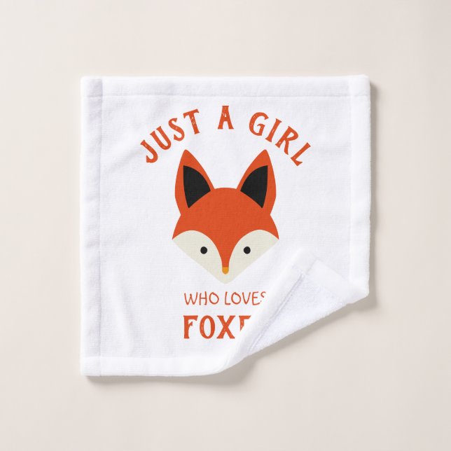 Juste une fille qui aime Foxes (Gant de toilette)