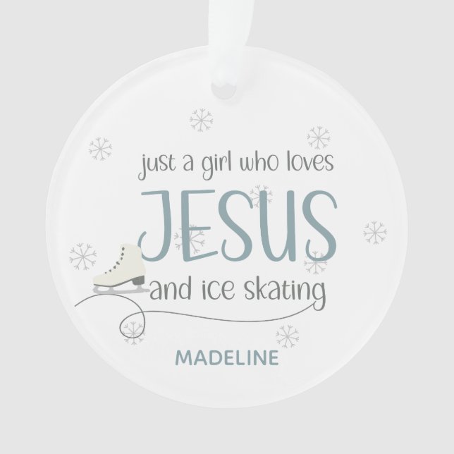 Juste une fille qui aime Jésus & Patinage sur glac (devant)