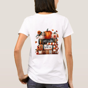 Juste une fille qui aime le t-shirt automnal Cit