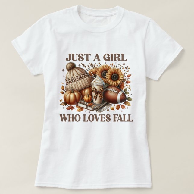 Juste une fille qui aime le T-shirt de la femme d' (Design devant)