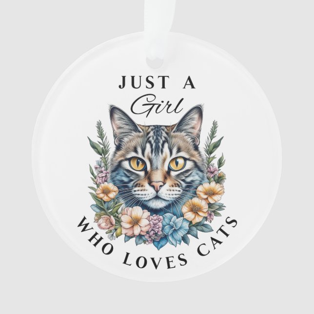Juste une fille qui aime les chats Personnalisé (devant)
