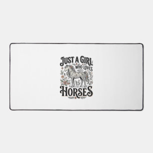 Juste une fille qui aime les chevaux Design floral