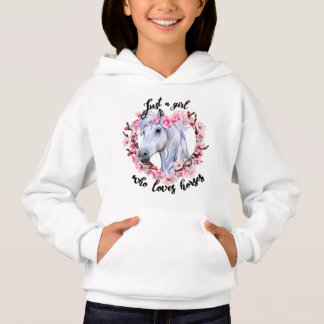 Juste une fille qui aime les chevaux Floral Horse