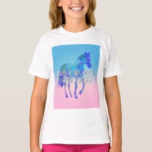 Juste une fille qui aime les chevaux T-shirt