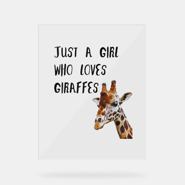 Juste Une Fille Qui Aime Les Giraffes Mignonne Gir (Recto)