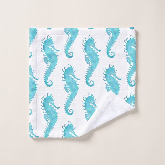 Juste une fille qui aime les hippocampes (Gant de toilette)