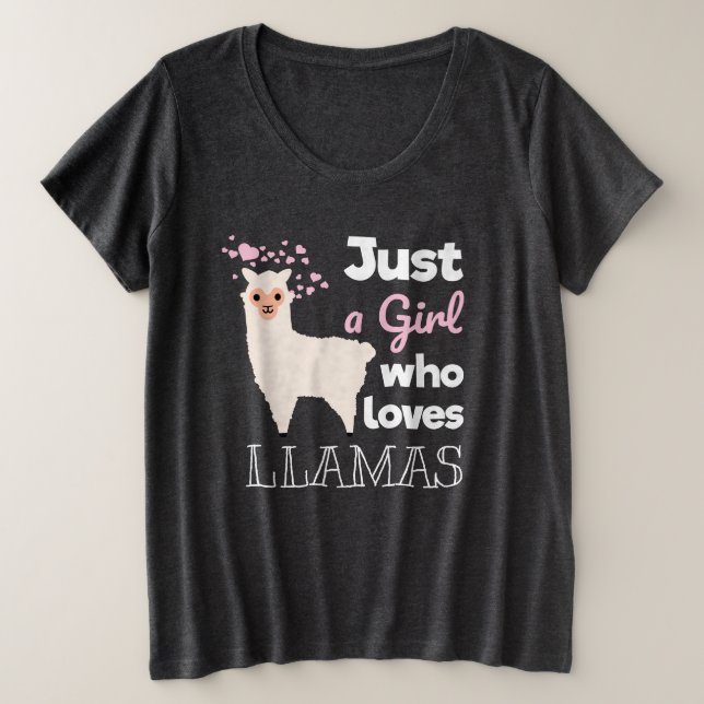 Juste une fille qui aime les lamas (Design devant)