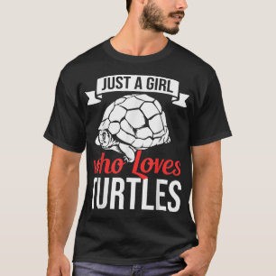 Juste une fille qui aime les tortues T-shirt tortu