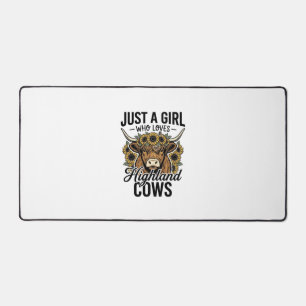 Juste une fille qui aime les vaches des Highlands