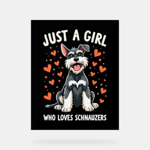 Juste une fille qui aime Schnauzer miniature
