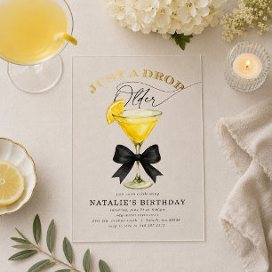 Juste une goutte de plus vieille Invitation Annive