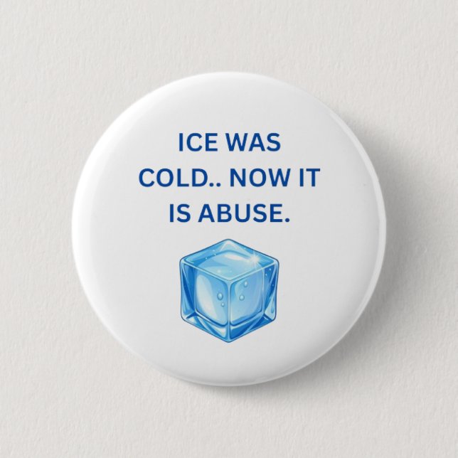 Justice & Accountability Button — ICE Human Rights (Vorderseite)