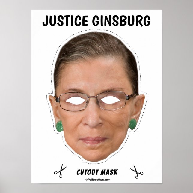 JUSTICE GINSBURG Halloween Mask Poster (Vorne)