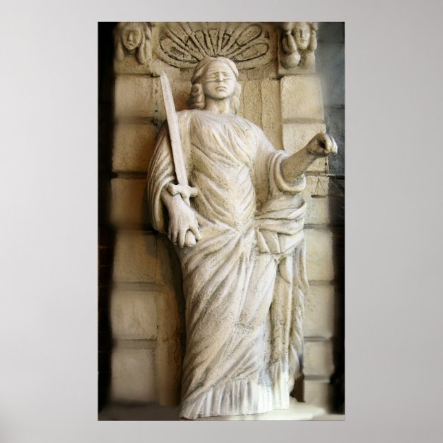 Justice is blind Poster (Vorne)