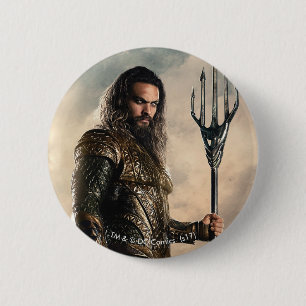 Justice League   Aquaman auf dem Schlachtfeld Button