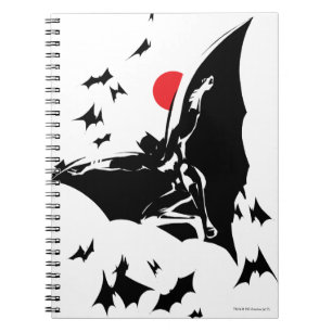 Justice League   Batman in Fledermauswolke Pop-Art Notizblock