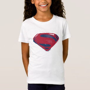 Justice League Brush & Halftone Superman-Symbol T-Shirt