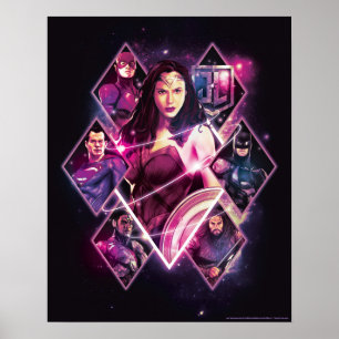 Justice League   Diamond Galactic Group Panels Poster