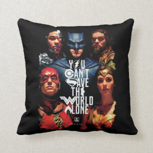 Justice League   Du kannst die Welt nicht alleine  Kissen