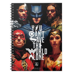 Justice League   Du kannst die Welt nicht alleine  Notizblock