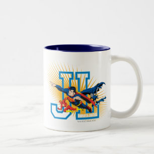 Justice League Helden vereint Zweifarbige Tasse