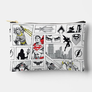 Justice League Heldentafel-Muster Zubehörtasche