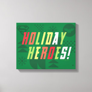 Justice League Holiday Heroes Graphic Leinwanddruck